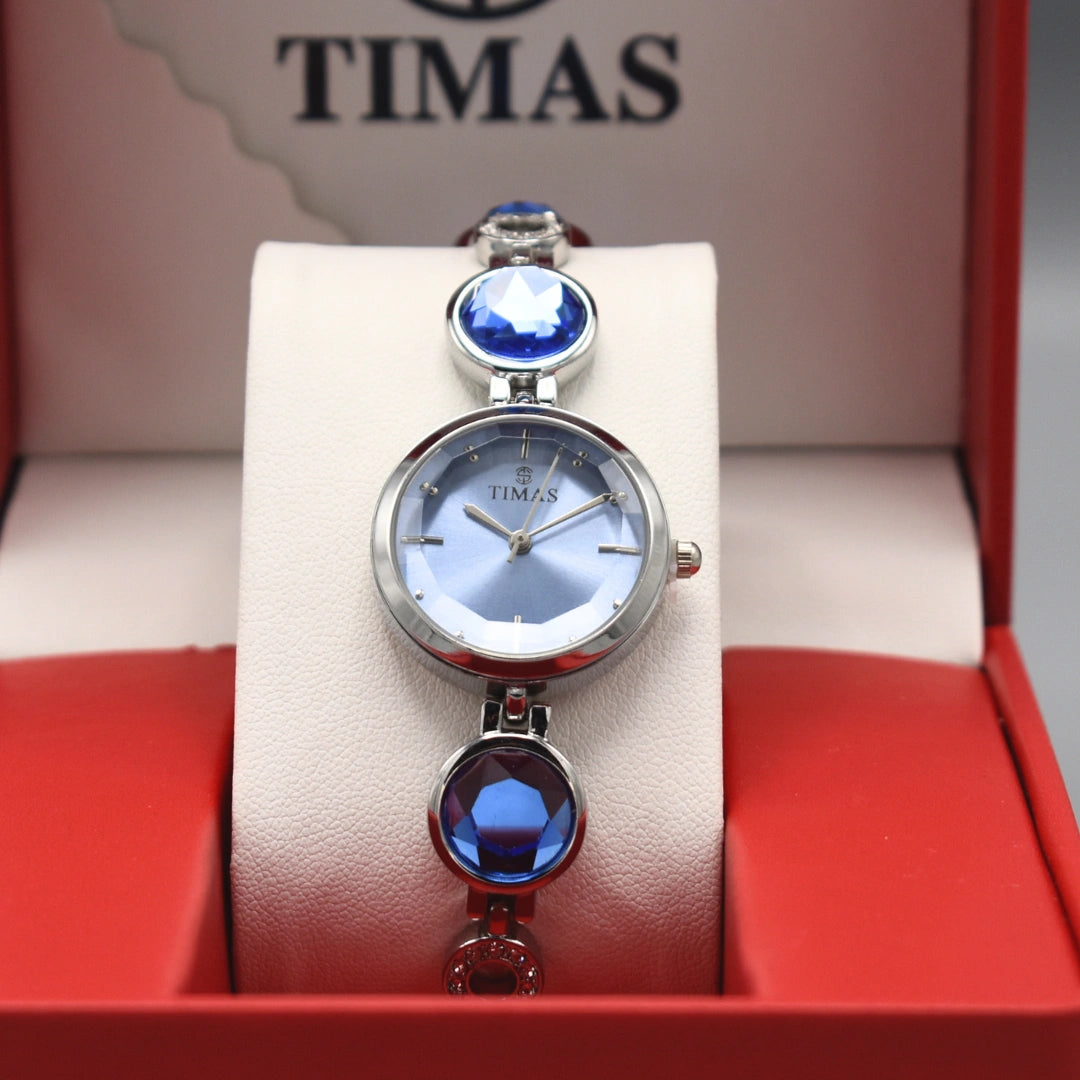 Blue Crystal Bracelet Women’s Watch
