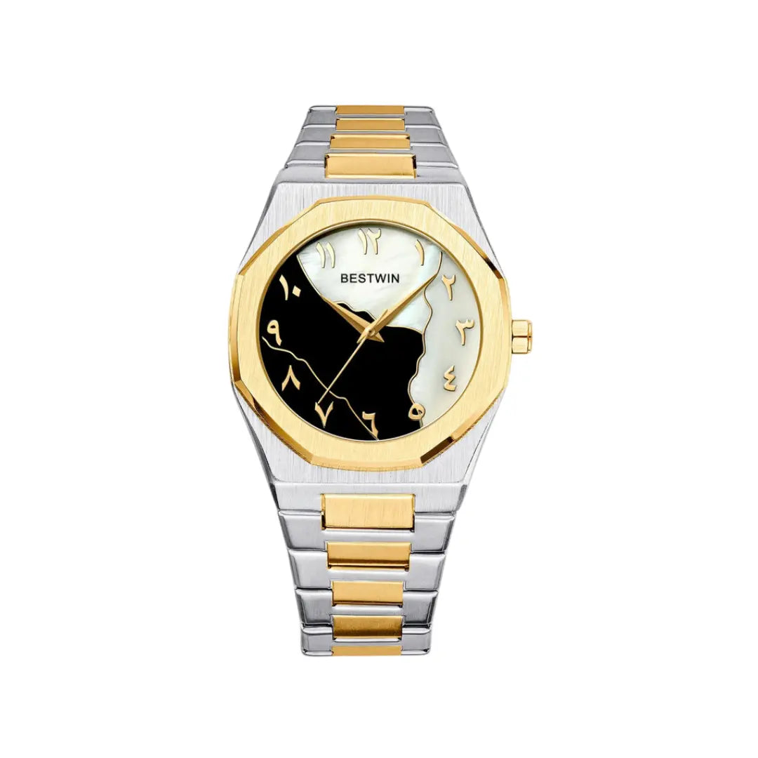 BESTWIN Gold & Silver Dial Men’s Watch