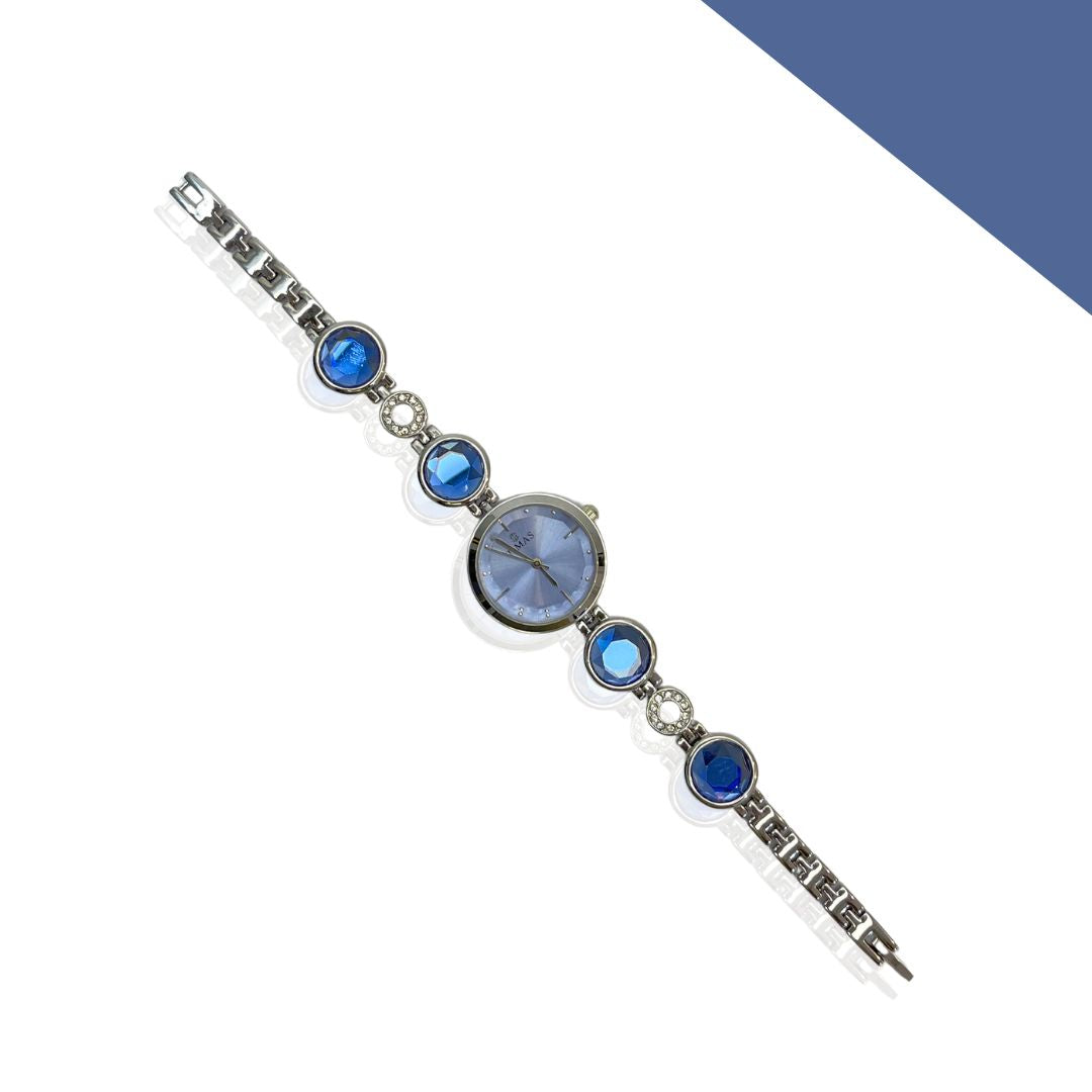 Blue Crystal Bracelet Women’s Watch