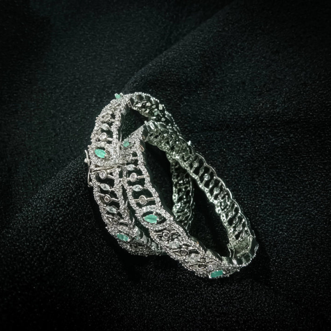 Indian One Carat Bangel Silver