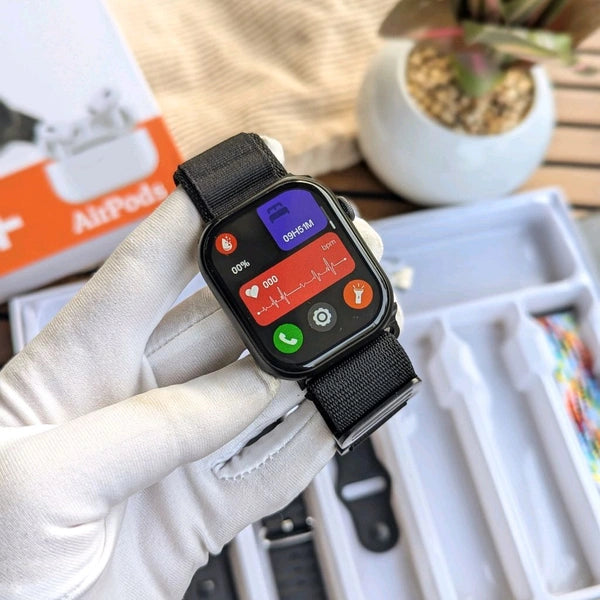 TLTM M2000 Smart Watch & Earbuds Fitness, Calls & Music