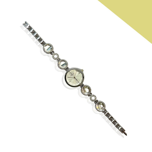 Yellow Crystal Bracelet Women’s Watch