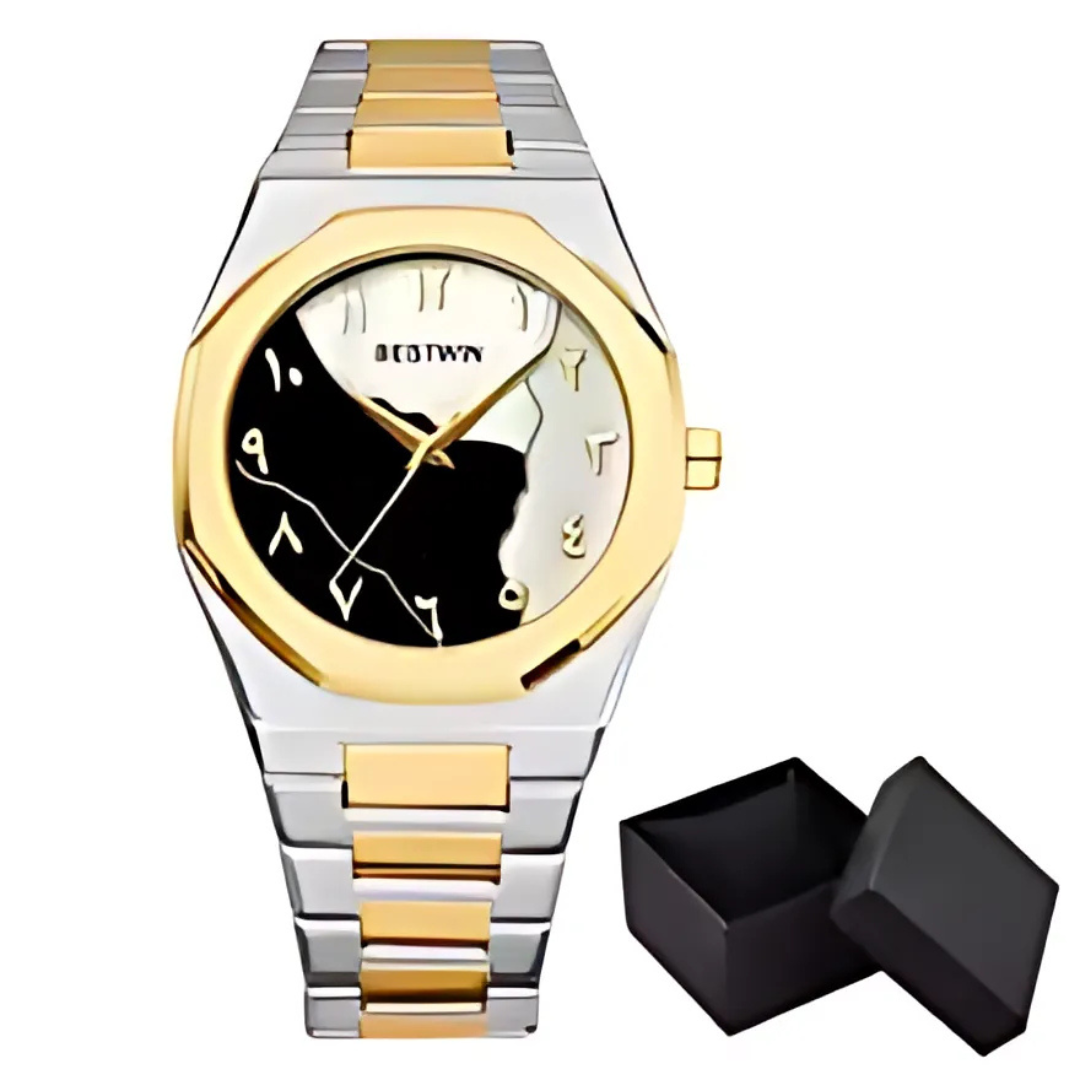 BESTWIN Gold & Silver Dial Men’s Watch